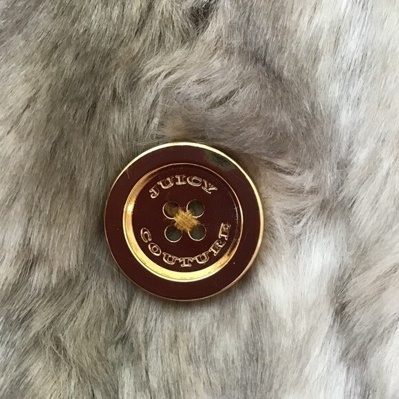 Juicy Couture Jacket Coat Rabbit Fur Size Girls 10 - Picture 6 of 8